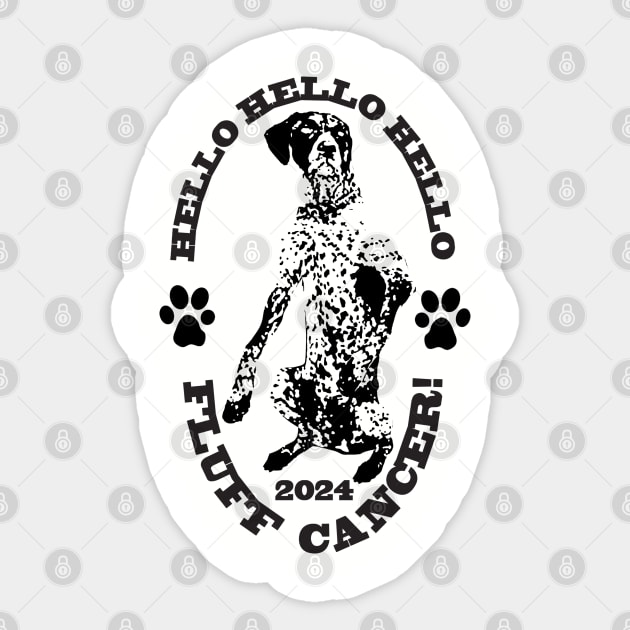 Wyatt The Gsp - Fluff Cancer! Sticker by Anespen